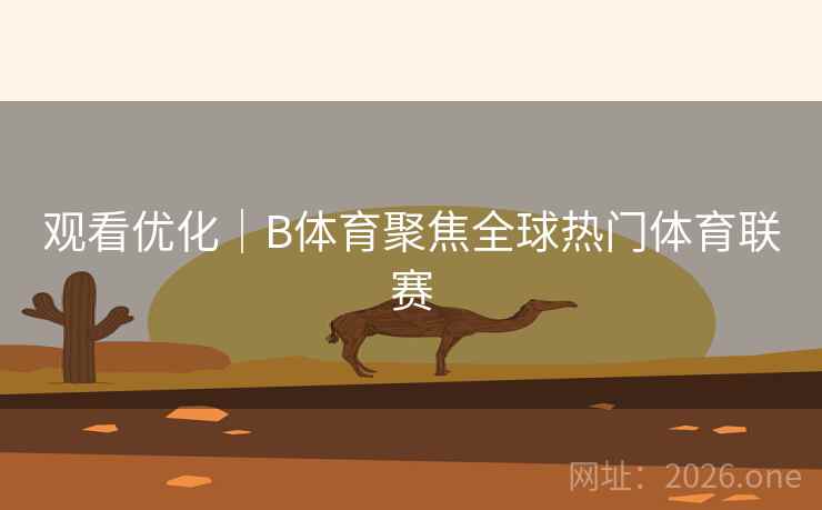 观看优化｜B体育聚焦全球热门体育联赛